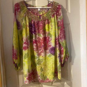 Charter Club Blouse Size 16 100% Polyester 5/$25